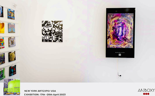 Orgonit Energiebild Amethystos auf der Art Expo in New York