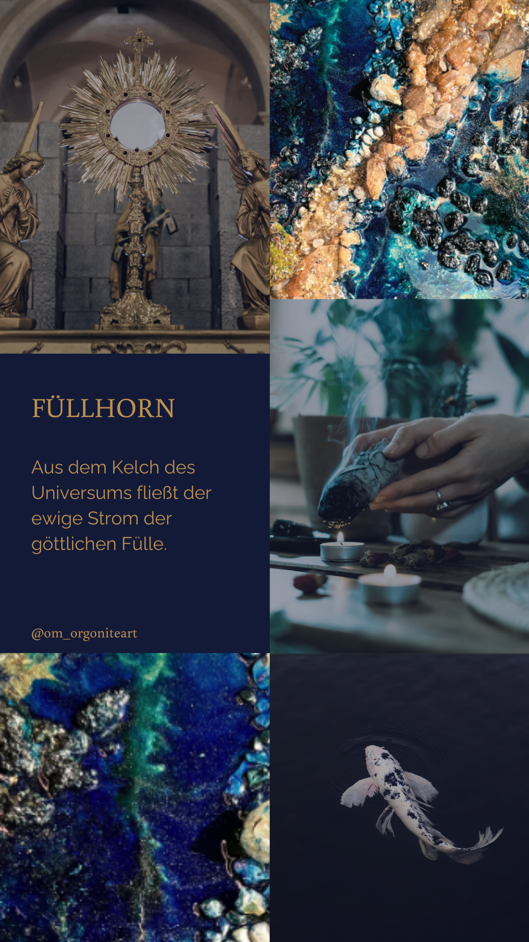 Orgonit Energiebild Füllhorn